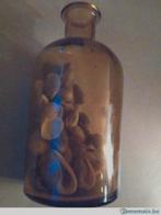 Voir.Vintage belle Ancienne bouteille a pharmacie verre fume, Antiquités & Art