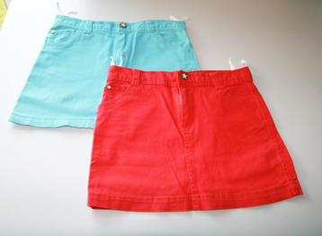 2 mini rokjes - 146, Enlèvement ou Envoi, Comme neuf, Fille, Robe ou Jupe
