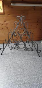 Smeedijzeren wijnrekje, Huis en Inrichting, Woonaccessoires | Wijnrekken, Ophalen of Verzenden, Zo goed als nieuw, Metaal