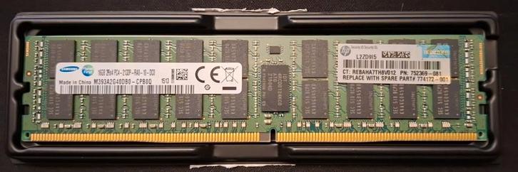 Samsung HP 16GB DDR4 ECC geheugen, Informatique & Logiciels, Mémoire RAM, Utilisé, Serveur, 16 GB, DDR4, Enlèvement ou Envoi