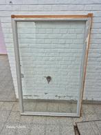 Gratis raam enkel glas hout 94 breed en 140 hoog, Doe-het-zelf en Bouw, Gebruikt, 75 tot 150 cm, Hout, Ophalen