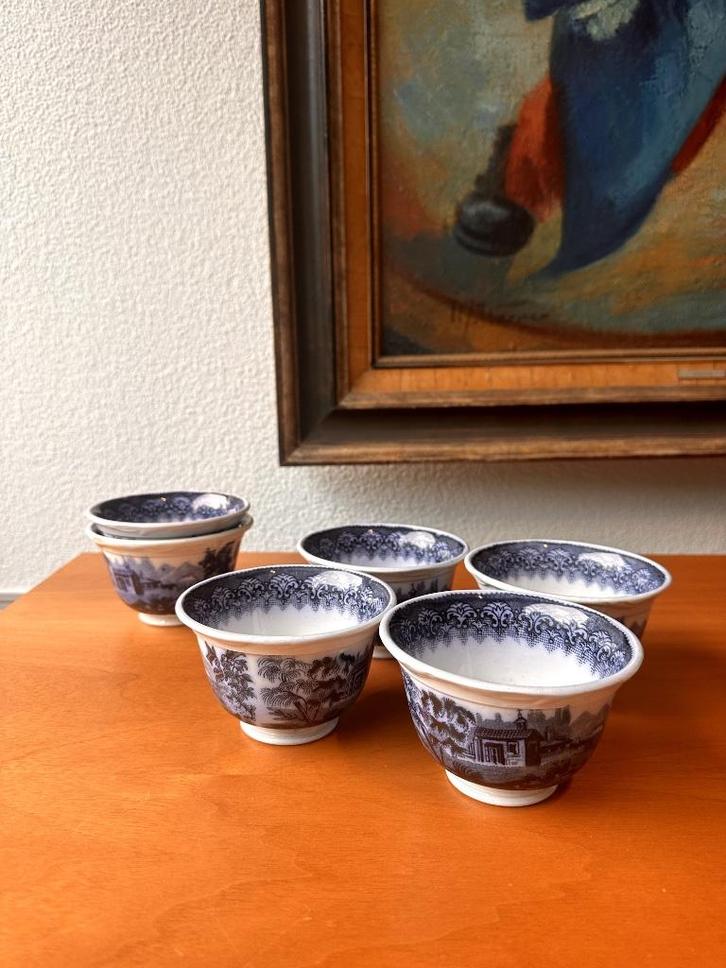 Porseleinen kommetjes  - set van 4 (+2) - J.B. Cappellemans, Antiek en Kunst, Antiek | Porselein, Ophalen