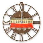 wandklok met tram, Ophalen of Verzenden, Nieuw, Digitaal, Wandklok
