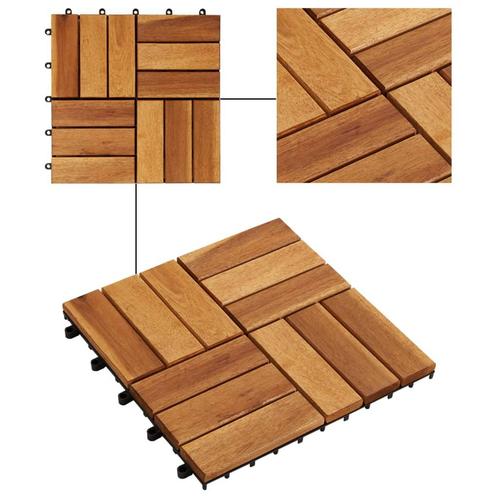 Carrelage terrasse bois d'acacia 30 x 30 cm, Jardin & Terrasse, Accessoires mobilier de jardin, Neuf, Enlèvement ou Envoi