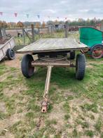 4 wielige platte wagen, Ophalen, Gebruikt