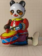 Opwindbaar blikken speelgoed panda trommel, Antiek en Kunst, Ophalen of Verzenden