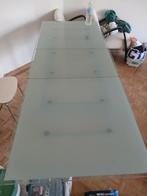 TABLE EN VERRE, Huis en Inrichting, Tafels | Salontafels, Ophalen, 50 tot 100 cm, Vierkant, Zo goed als nieuw