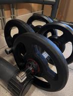 Domyos power rower + squatrack (halterrek) + stang + halters, Sport en Fitness, Ophalen