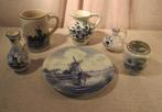 6 Mooi Oude Voorwerpen in Delfts Blauw, Antiek en Kunst, Ophalen of Verzenden