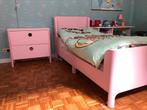 Complete slaapkamer: meisjesbed, ladekastje en klerenkast, Ophalen, Zo goed als nieuw, 80 cm, 200 cm