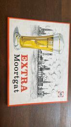 Moortgat  brouwerij  publiciteit extra. Karton, Verzamelen, Biermerken, Ophalen, Gebruikt, Reclamebord, Plaat of Schild