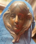 Art nouveau origineel ornament vrouwen hoofd, Antiek en Kunst, Ophalen of Verzenden