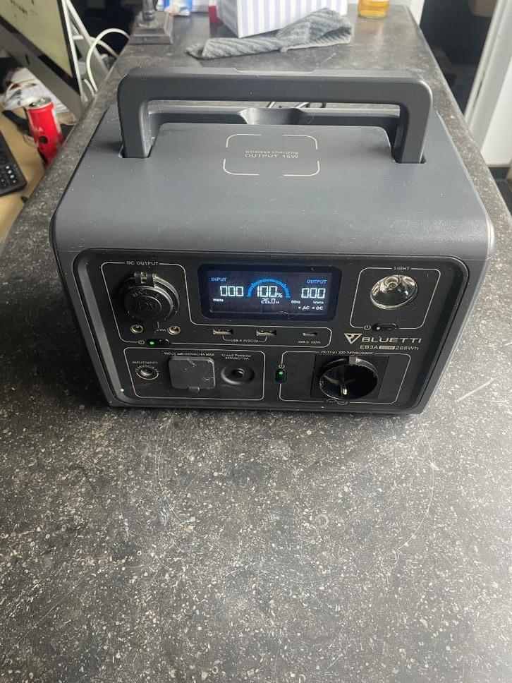 BLUETTI EB3A – 600 W (1200 W pic), batterie LiFePO₄, Audio, Tv en Foto, Accu's en Batterijen, Ophalen of Verzenden