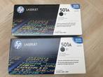 2 toners HP Q6470A (HP 501A) noirs HP CP3505-3600-380, Hp, Toner, Enlèvement ou Envoi, Neuf