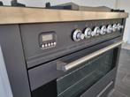 ☘️️Luxe fornuis Boretti 90 cm antraciet 1 GASOVEN Frytop, Elektronische apparatuur, Fornuizen, 60 cm of meer, 5 kookzones of meer