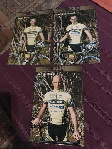 3 Wielerkaarten : Vini Caldirola-Nobili 2004 beschikbaar voor biedingen