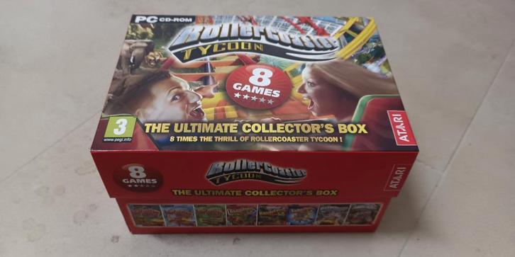 Rollercoaster Tycoon collector's box (8 games), Games en Spelcomputers, Games | Pc, Gebruikt, Puzzel en Educatief, Ophalen of Verzenden