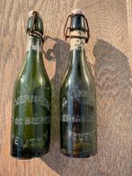 2 oude bierflesjes Eng. Verhaegen Peuthy, Ophalen of Verzenden