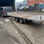 Dubbelas plateau aanhangwagen 5m, Ophalen