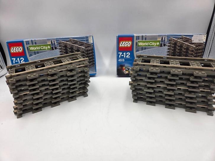 Lego World City 4515 Straight Rails 2x, Kinderen en Baby's, Speelgoed | Duplo en Lego, Zo goed als nieuw, Lego, Complete set, Ophalen of Verzenden