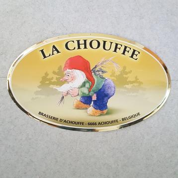 La Chouffe reclamebord in blik, Verzamelen, Ophalen of Verzenden