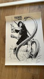 Affiche Rosinski Thorgal du journal Tintin des années 80, Collections, Comme neuf, Enlèvement ou Envoi