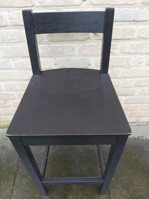 IKEA NORDVIKEN chaise de bar 62cm, Huis en Inrichting, Barkrukken, Gebruikt, 60 tot 90 cm, Hout, Met voetsteun, Ophalen
