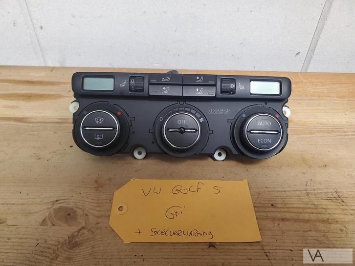 VW Golf 5 2003 - 2008 kachelbediening paneel stoelverwarming, Auto-onderdelen, Dashboard en Schakelaars, Volkswagen, Gebruikt