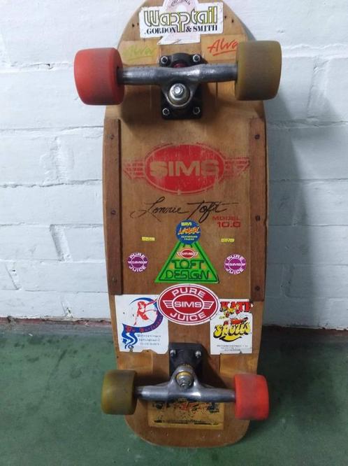 Vintage skateboard Sims Lonnie toft 1979 original, Sport en Fitness, Skateboarden, Gebruikt, Skateboard, Ophalen