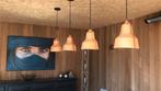 Hanglampen leder bruin Puik Lloyd, 4 stuks, Ophalen of Verzenden, Nieuw, Overige materialen