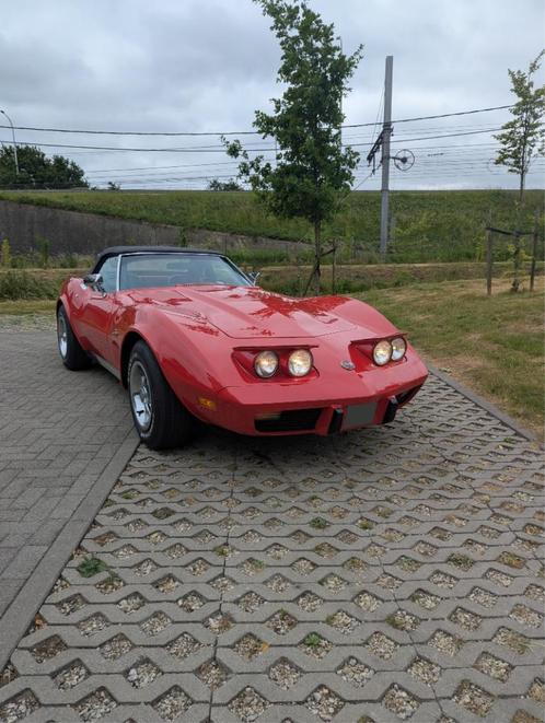 Chevrolet Corvette C3, Auto's, Oldtimers, Bedrijf, Elektrische ramen, Chevrolet, Benzine, Cabriolet, 2 deurs, Automaat, Rood, Zwart