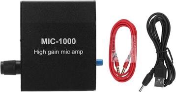 Amplificateur microphone à gain élevé 1000x aluminium, Musique & Instruments, Enlèvement ou Envoi, Neuf, Autres types