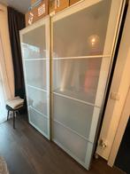 IKEA pax schuifdeuren, Gebruikt, Deurkozijn, 150 tot 225 cm, Inclusief glas