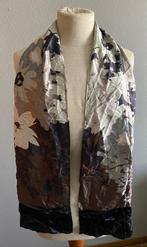 Sjaal met bloemenprint in zijde Devernois, Kleding | Dames, Devernois, Verzenden, Zo goed als nieuw, Sjaal
