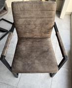 6 moderne eetkamerstoelen – nieuwstaat, Huis en Inrichting, Stoelen, Ophalen, Bruin, Zo goed als nieuw, Industriel