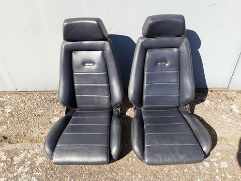 bmw e21 e30 recaro blauw leren stoelen nette staat 1650 euro, Auto-onderdelen, Interieur en Bekleding, BMW, Gebruikt, Ophalen of Verzenden