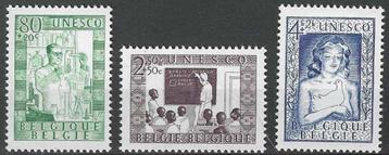 Belgie 1951 - Yvert/OBP 842-844 - UNESCO (PF) beschikbaar voor biedingen