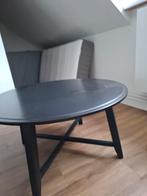 Coffee table large round and black (Ikea), Huis en Inrichting, Ophalen, Zo goed als nieuw