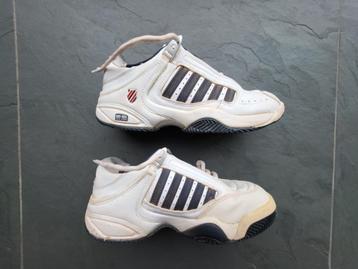K-Swiss top tennisschoenen - leder - maat 39.5 - prima staat beschikbaar voor biedingen