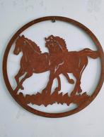 Déco murale fer forgé chevaux, Tuin en Terras, Tuinwanddecoratie, Ophalen, Zo goed als nieuw