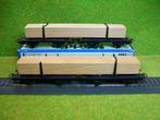 2 x Märklin 4665 H0 Wagon met lading hout, Wisselstroom, Gebruikt, Wagon, Ophalen of Verzenden