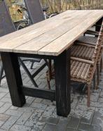 Lange tuintafel Teak 80 x 250 ( dringend weg ), Tuin en Terras, Tuintafels, Ophalen, Gebruikt, Hout