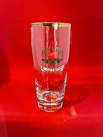 bierglas De Schrans met gouden rand, Verzamelen, Biermerken, Ophalen of Verzenden, Gebruikt, Glas of Glazen, Overige merken