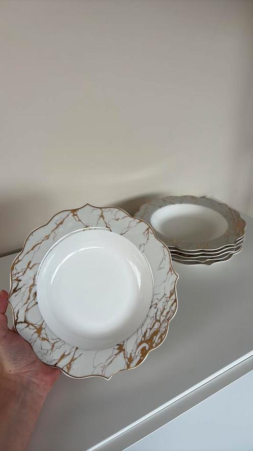 Set van 6 soepborden, Huis en Inrichting, Keuken | Servies, Zo goed als nieuw, Bord(en), Overige stijlen, Overige materialen, Ophalen