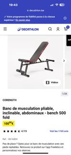 Banc musculation neuf, (déco). kit haltères 20kg + 4 de 5kg., Sport en Fitness, Overige Sport en Fitness, Ophalen, Nieuw
