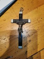 Kruisbeeld met zilver, Ophalen of Verzenden, Gebruikt, Sieraad, Christendom | Katholiek
