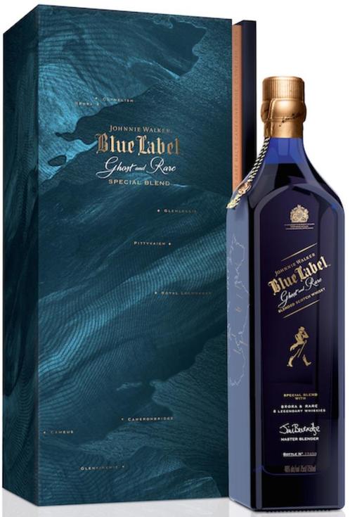 JOHNNIE WALKER BLUE LABEL GHOST AND RARE BRORA, Verzamelen, Wijnen, Nieuw, Overige typen, Overige gebieden, Vol, Ophalen