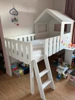 Hoogslaper wit met bureautje, Ophalen, Zo goed als nieuw, Hoogslaper