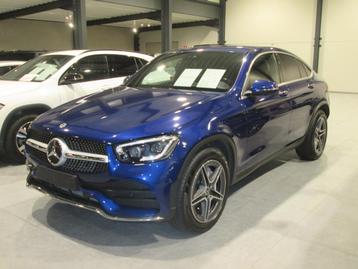 Mercedes-Benz GLC 220 D 4M COUPE AMG LED TREKHAAK, Auto's, Automaat, USB, 4 cilinders, Blauw