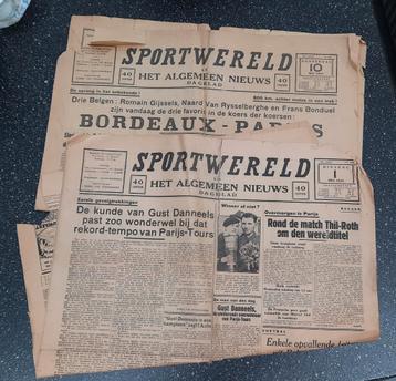 Sportkranten 1934 beschikbaar voor biedingen